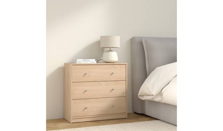 Furniture To Go May 3 Drawers Chest - Natural