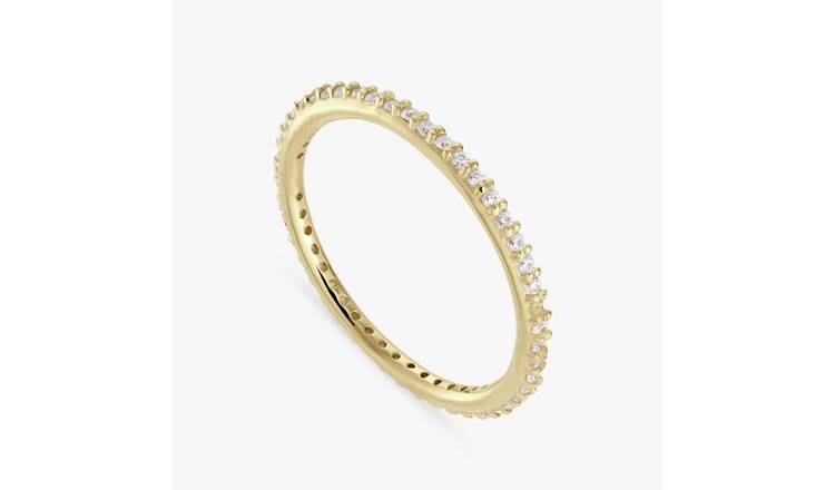 Revere Gold Plated Sterling Silver Eternity Ring - Small