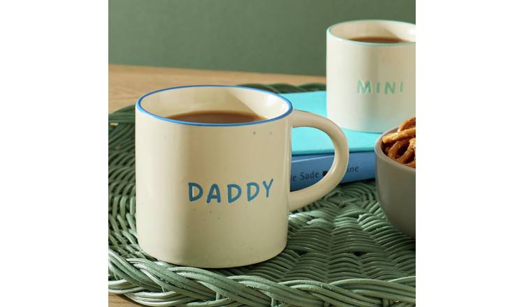 Argo Home Blue Daddy Decal Ceramic Mug