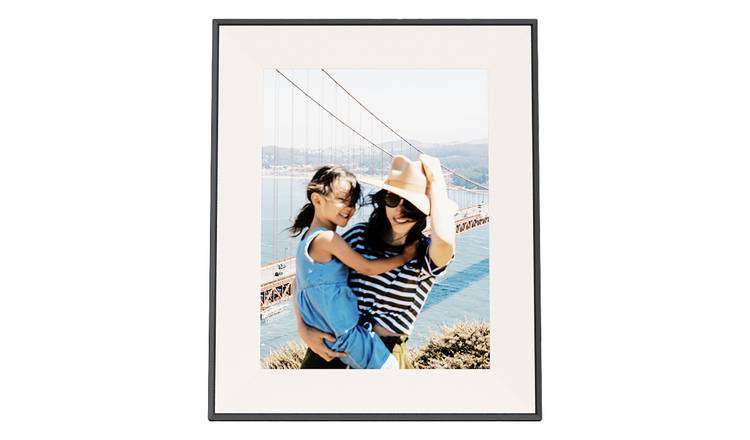 AURA Aspen 12 Inch Digital Photo Frame - Ink with Paper Mat