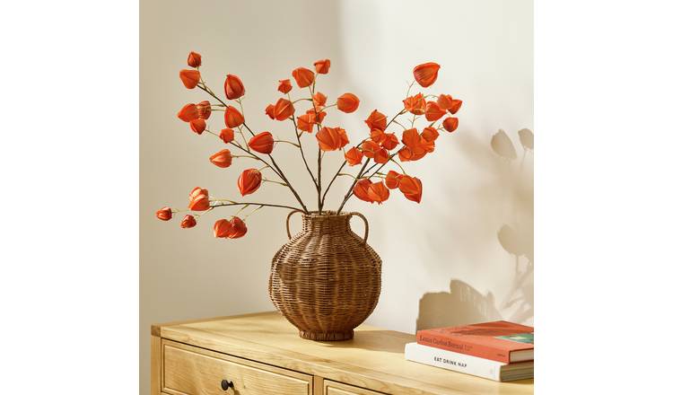 Bayswood Artificial Orange Sedum Stems - Pack of 3