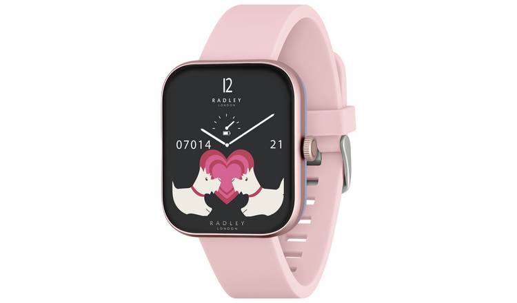 Radley Series 32 Pink Silicone Strap Calling Smart Watch