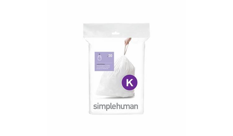 Simplehuman Code K Custom Fit Bin Liners - Pack of 20