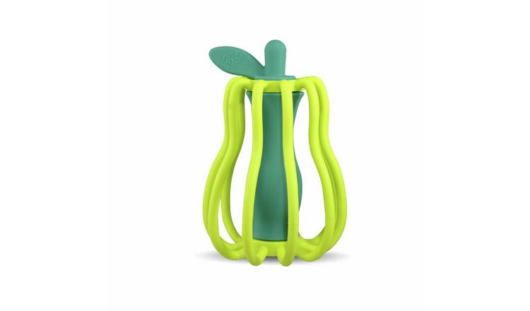 RazBaby Pear Silicone Rattle and Teether Toy