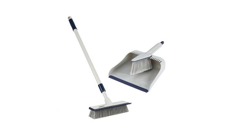 Beldray Deep Clean Floor Scrubber Brush and Dustpan Set