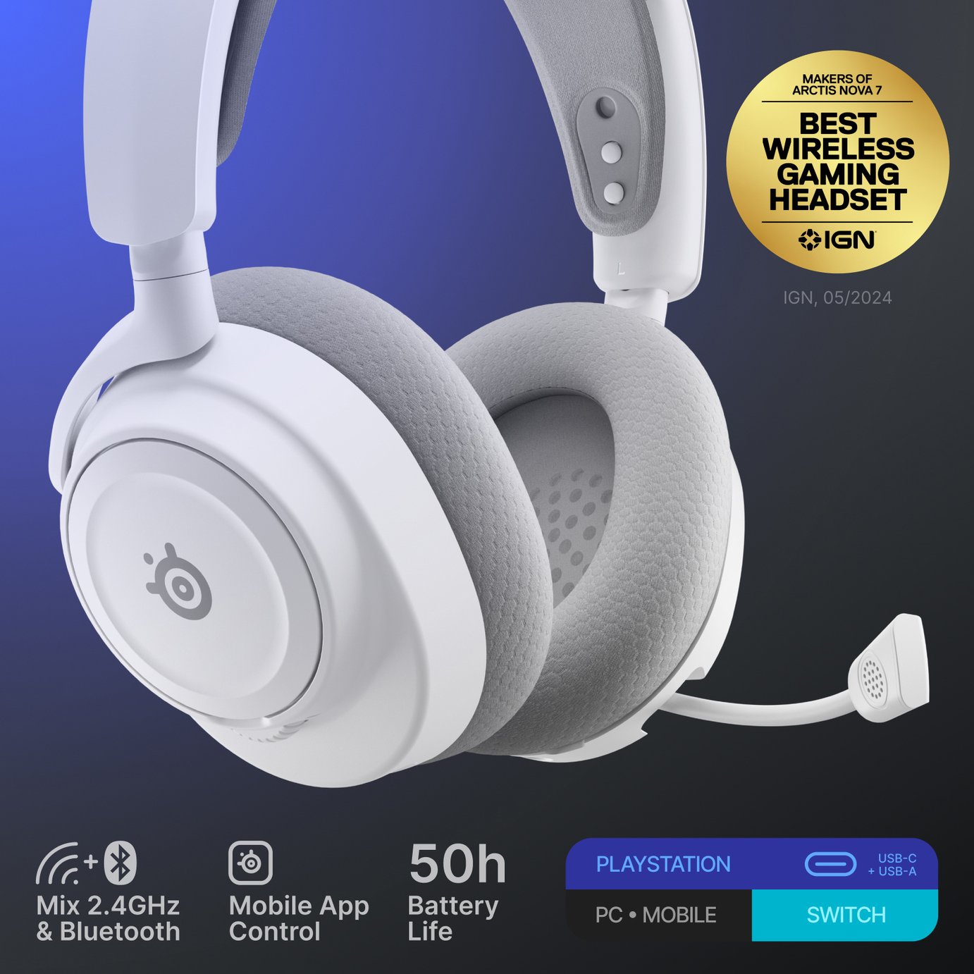 Buy SteelSeries Arctis Nova 7P PS, PC, Switch Wireless Gaming