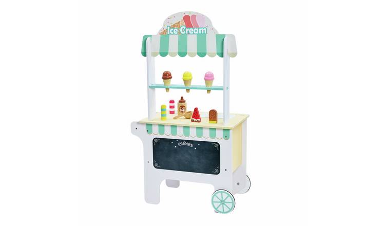 Chad Valley Wooden Ice Cream Stand Toy Set