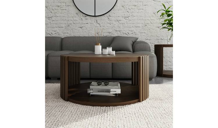 GFW Zadie Round Coffee Table – Walnut
