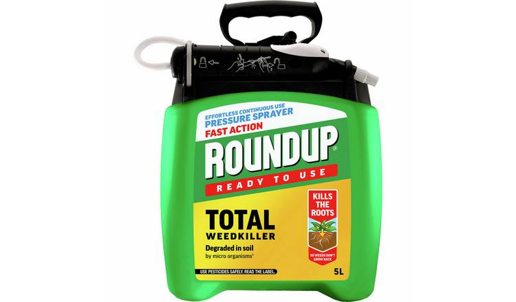 Roundup Fast Action Ready To Use Pump And Go Weedkiller - 5L