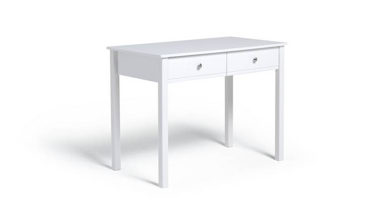 Buy Habitat Brooklyn 2 Drawer Desk White Desks Habitat