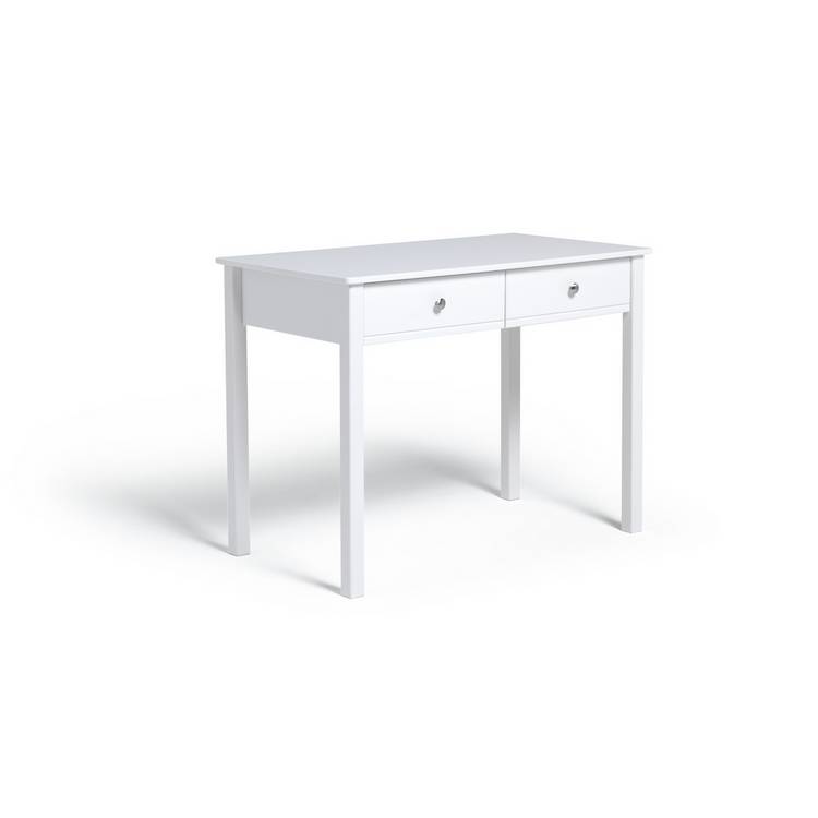 Habitat Brooklyn 2 Drawer Desk - White 0