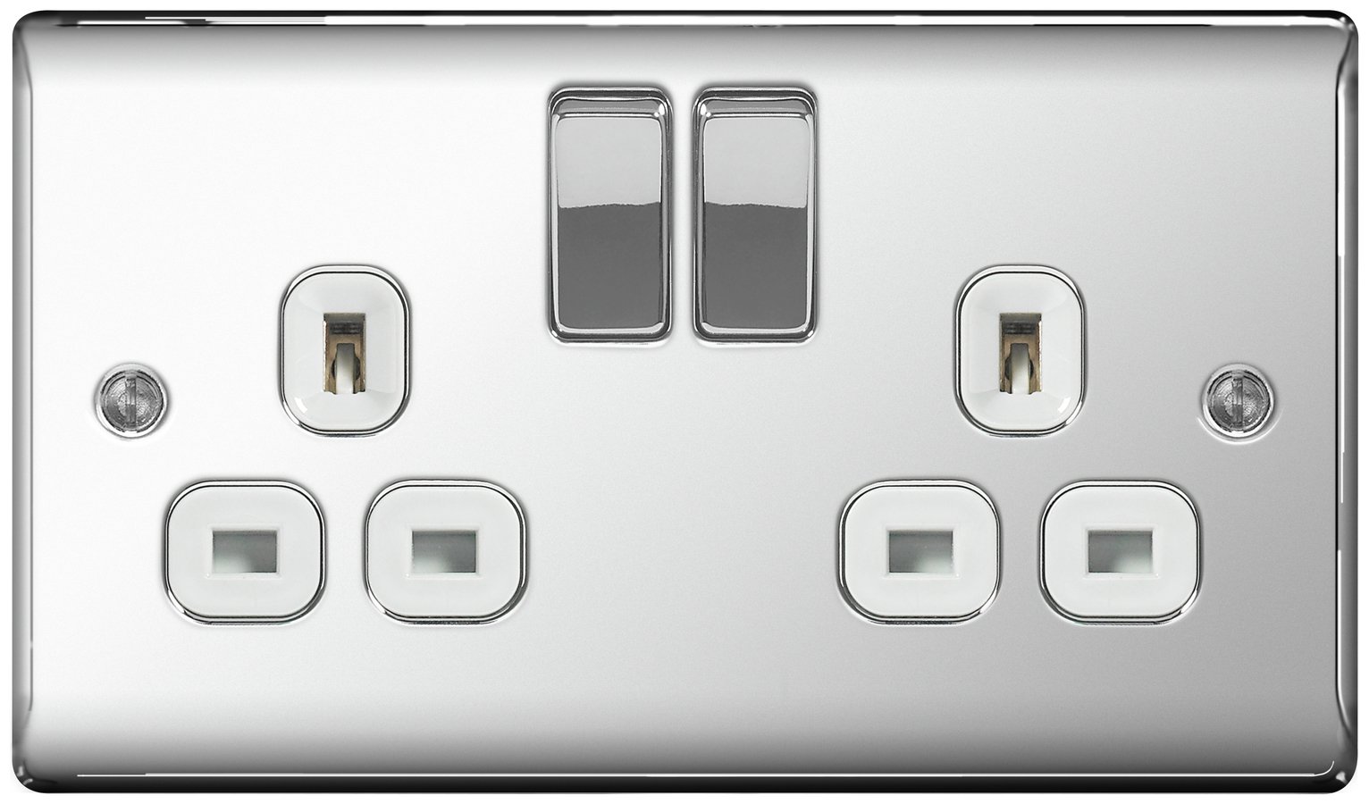 BG 2 Gang Switch Socket