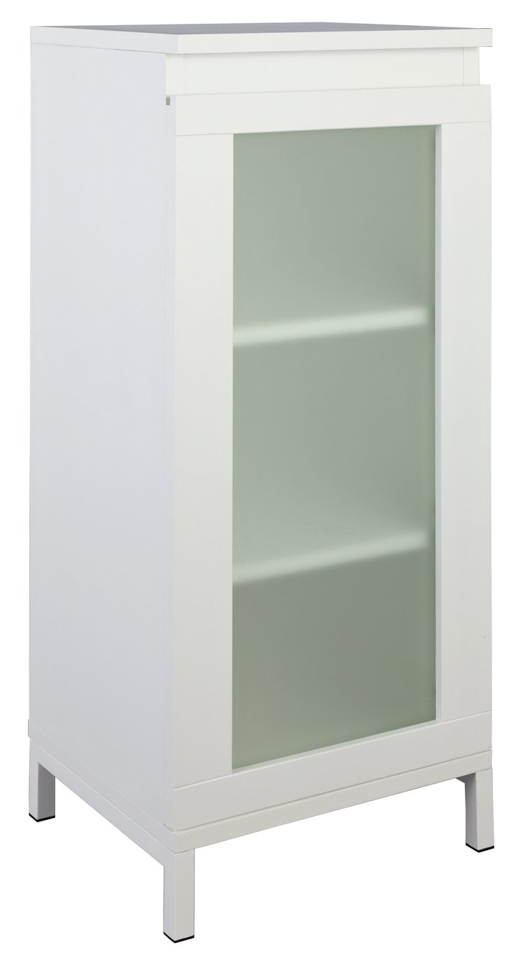 Argos Home Ice 1 Door Floor Cabinet - White