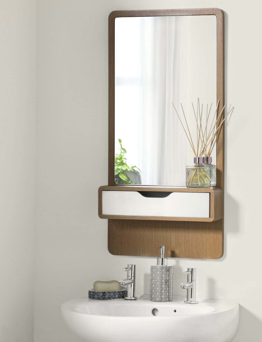 Argos Home Caleb Shelf Mirror & Drawer Reviews