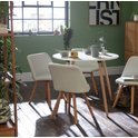 Buy Argos Home Quattro Round Table & 4 Chairs - White | Dining sets | Argos
