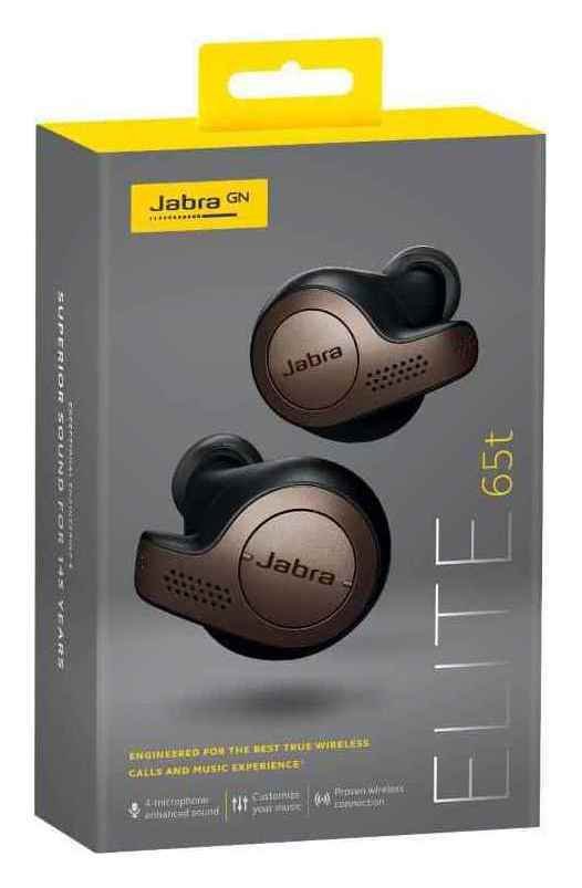 Jabra Elite 65T InEar Wireless Headphones Copper Black Reviews