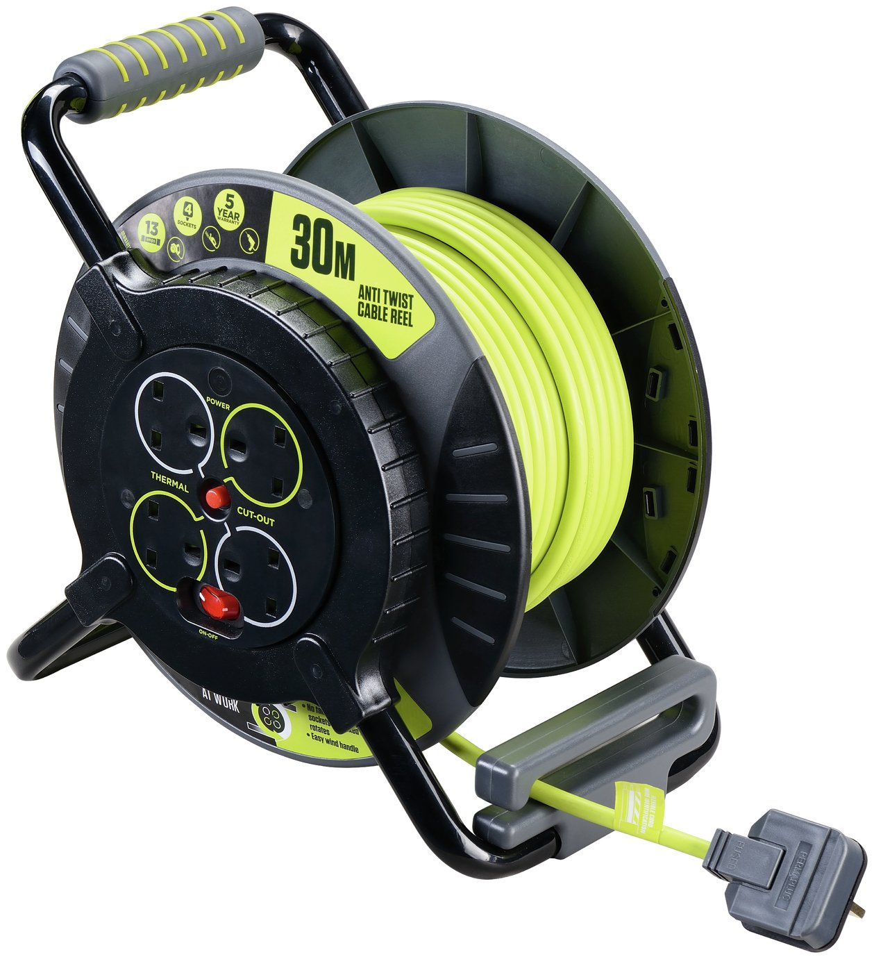 Masterplug ProXT 4 Socket Cable Reel 33M Reviews