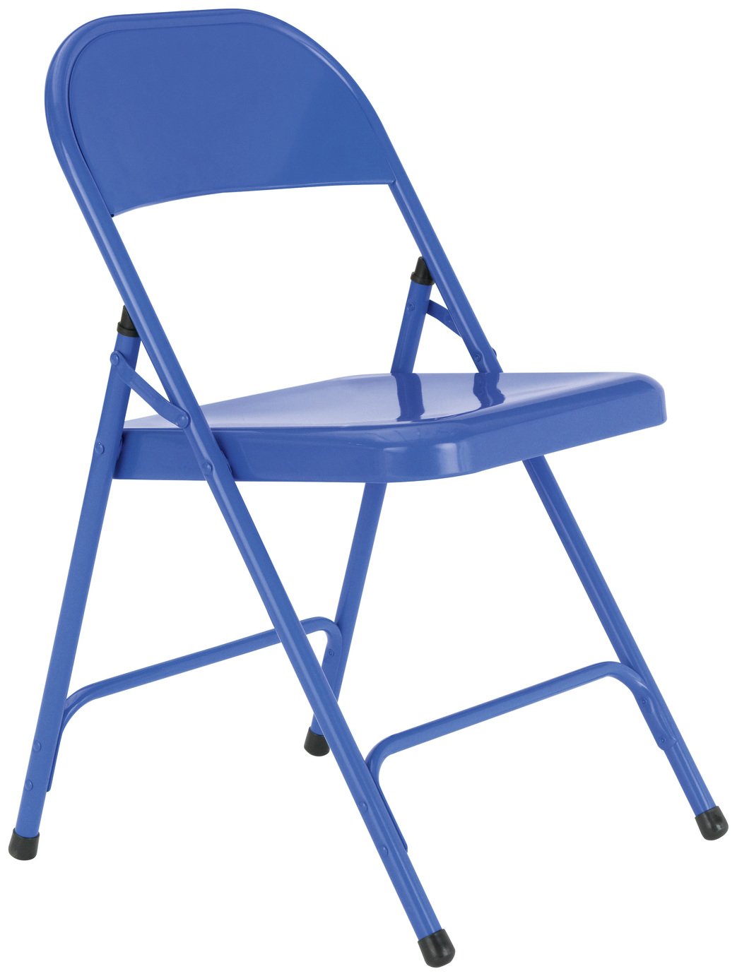 Habitat Macadam Metal Folding Chair - Cobalt