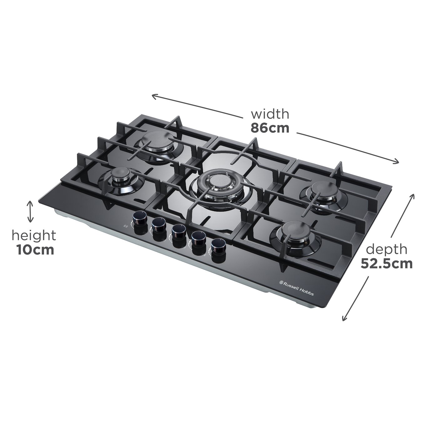 Russell Hobbs RH86GH702B Cast Iron Support Gas Hob Review