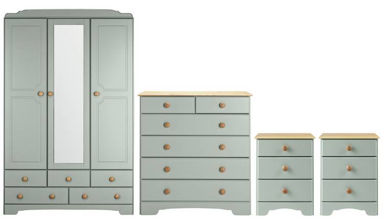 Buy Argos Home Nordic 4 Piece 3 Door Wardrobe Set Grey Bedroom Furniture Sets Argos