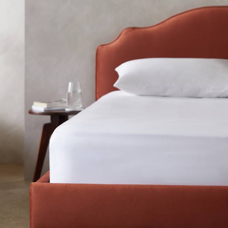 Habitat Egyptian Cotton 400TC White Fitted Sheet - King 0