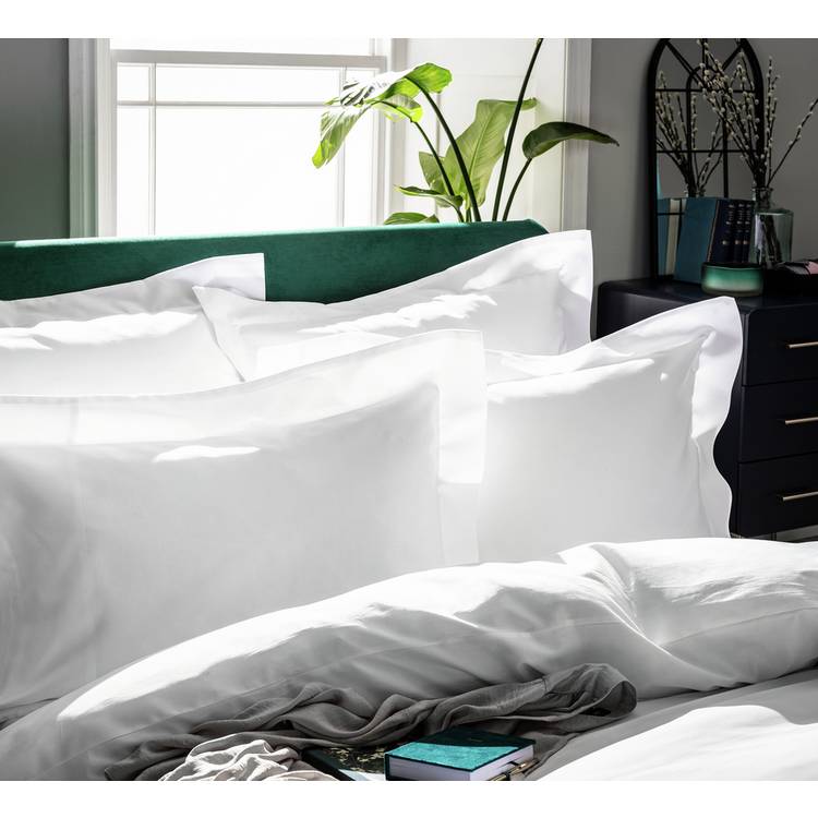 Habitat Egyptian Cotton 400TC Oxford Pillowcase Pair - White 0