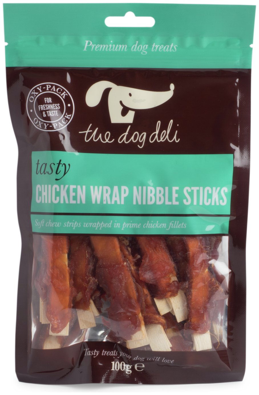 Petface 100g Pack of Chicken Wrap Nibble Sticks - Pack of 5