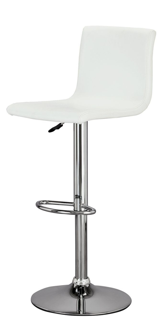 Argos Home Turner Gas Lift Bar Stool - White