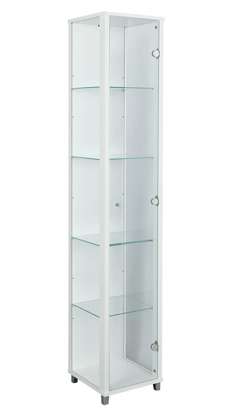 Argos Home 1 Door Glass Display Cabinet - White