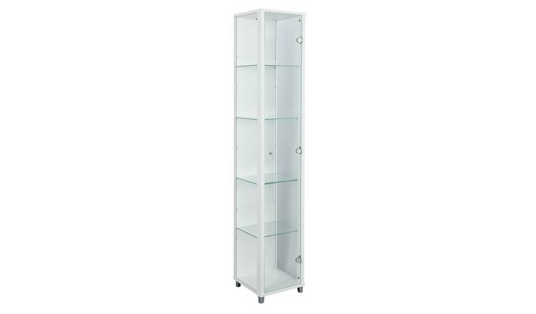 Buy Argos Home 1 Door Glass Display Cabinet White Display