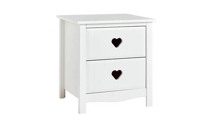 Buy Argos Home Mia 2 Drawer Bedside Table White Bedside