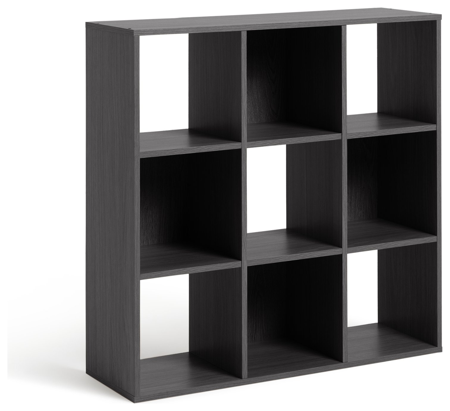 black storage shelf