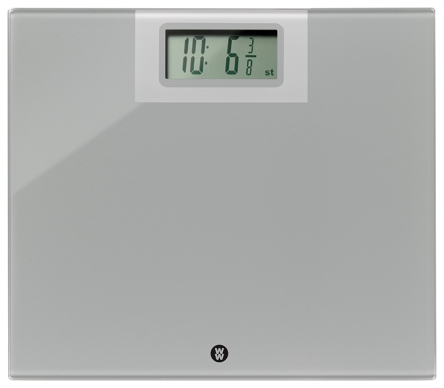 WeightWatchers Extra Wide Base Slim Glass Bathroom Scale