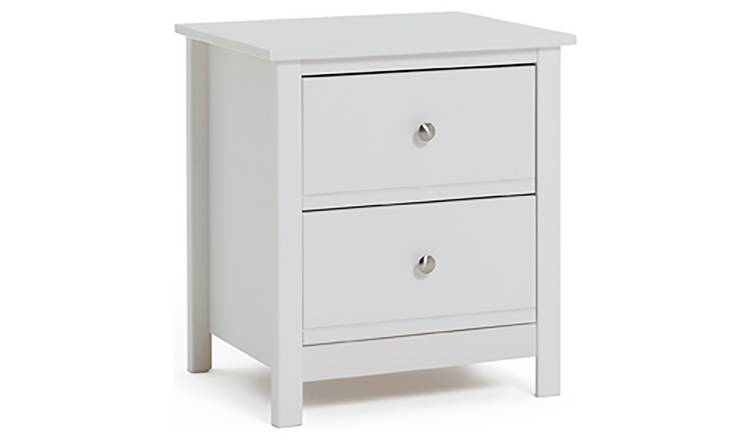 Buy Argos Home Brooklyn 2 Drawer Bedside Table White