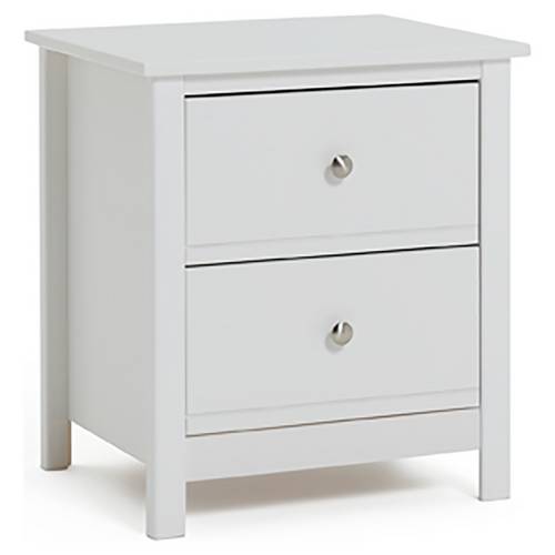 Buy Argos Home Brooklyn White 2 Drawer Bedside Chest Bedside tables