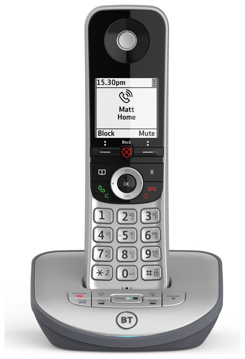 BT Advanced Z Cordless Telephone & Answer Machine - Single