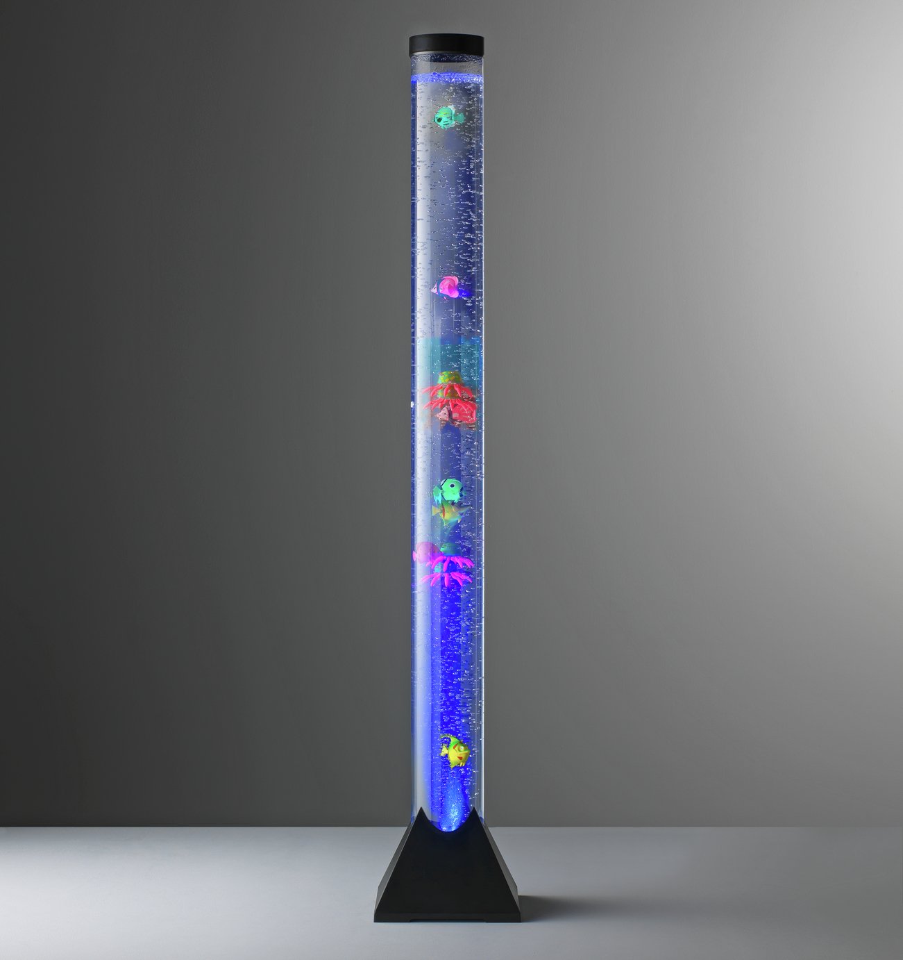 Argos Home Sensory Bubble Fish Floor Lamp - Black