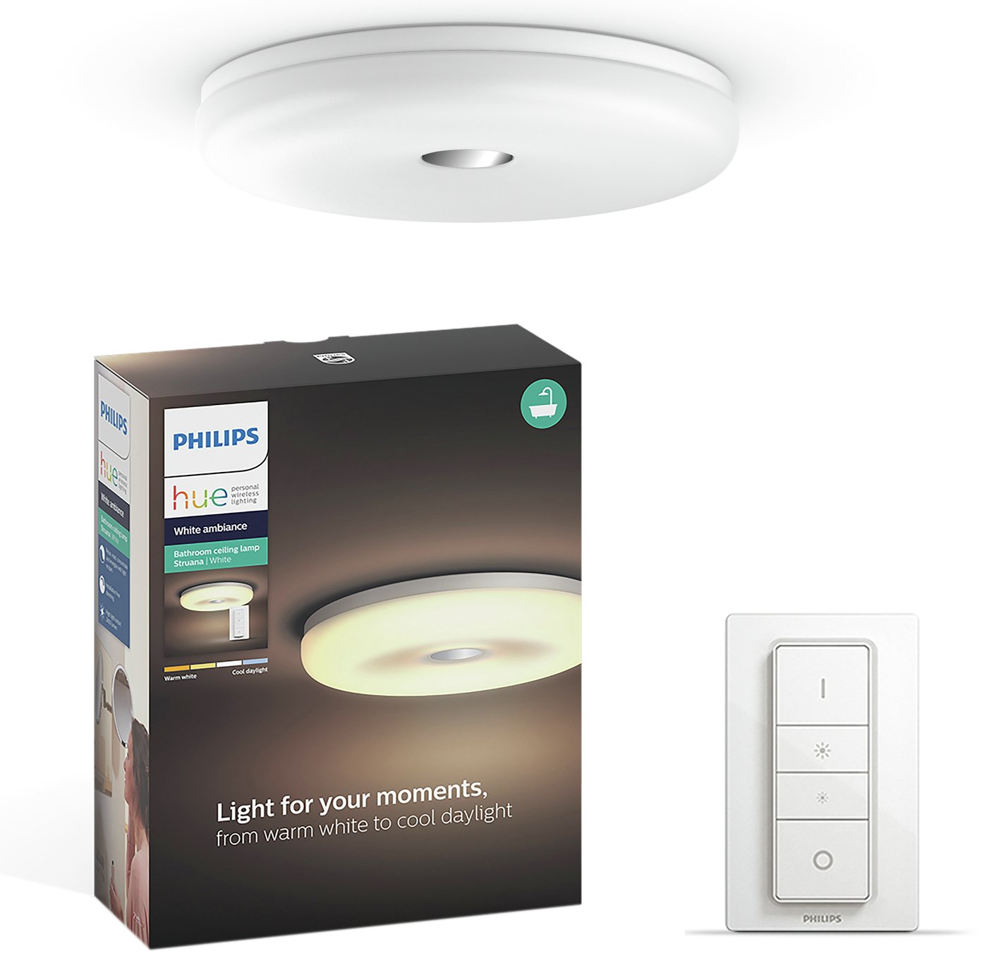 Philips Hue Struana 32W Ceiling Lamp - White