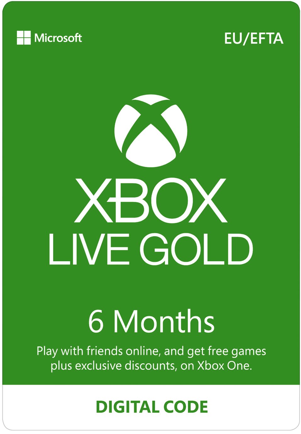 Xbox Live Gold Membership - 6 Months