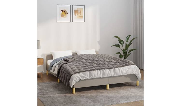 Walplus 9 kg Polyester Weighted Blanket - Grey - 122 x 183 cm