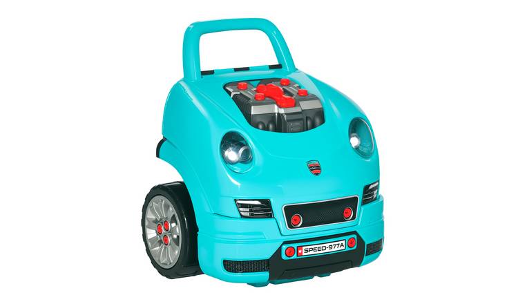 HOMCOM RC Car Key Steering Horn Light Kids Truck Engine Toy Set - Teal