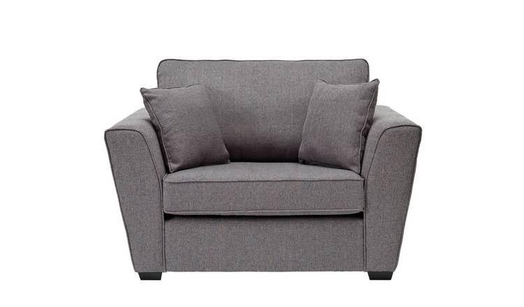 Buy Argos Home Renley Fabric Cuddle Chair Charcoal Armchairs