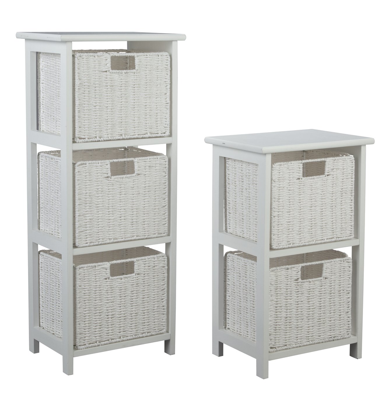 Argos Home 2 & 3 Drawer Storage Unit - White