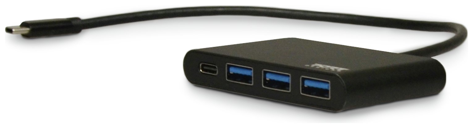 Port Connect 3 X USB 3.0, 1 X USB Type C Hub Review