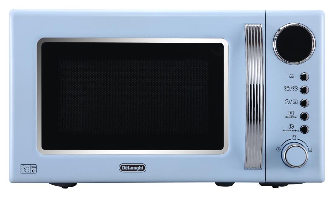 De'Longhi Vintage 700W Standard Microwave - Blue