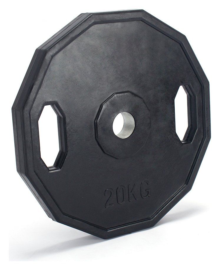 Men's Health Rubber Weight Plates - 2 x 20kg