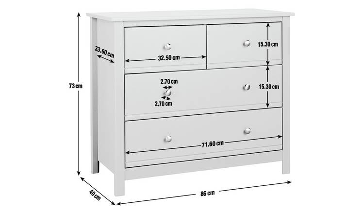 Argos brooklyn chest of outlet drawers