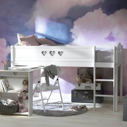 Buy Argos Home Mia White Mid Sleeper Desk Kids Mattress