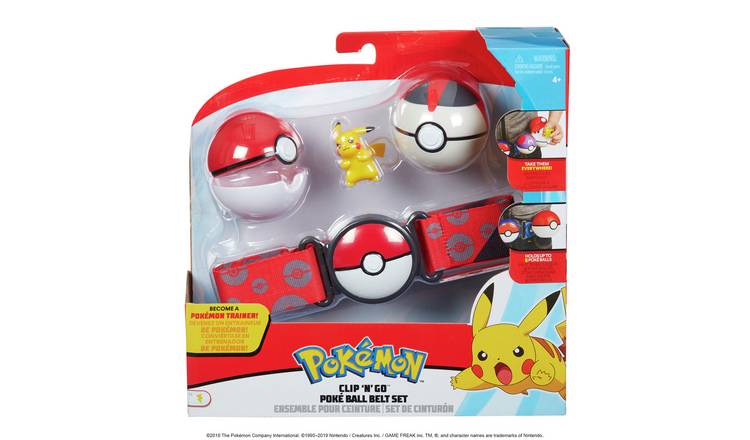 Pokémon - Ensemble de ceinture Clip 'N Go pour ballon Poké - Poké Ball,  Luxe Ball et Pikachu no 7