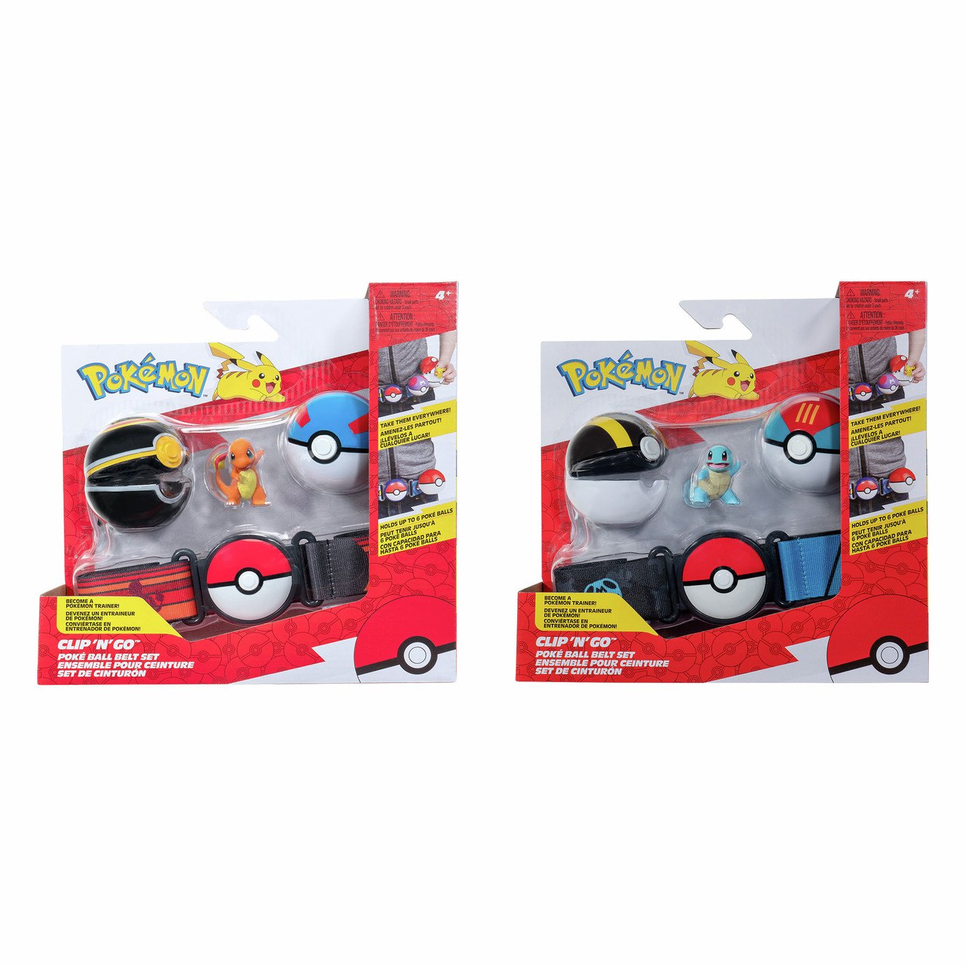 Pokémon - Clip N' Go Poke Ball Belt Set - Great Ball, Dusk Ball, and